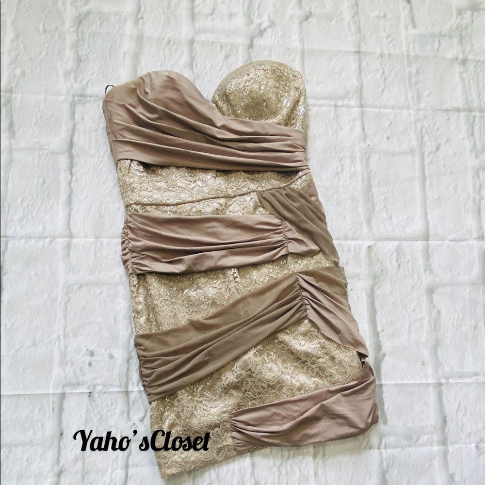 Strapless sexy bebe dress